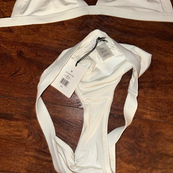 Onia White Bikini Set Kamryn Top (L) and Leila Bottoms (M) - Picture 3 of 5
